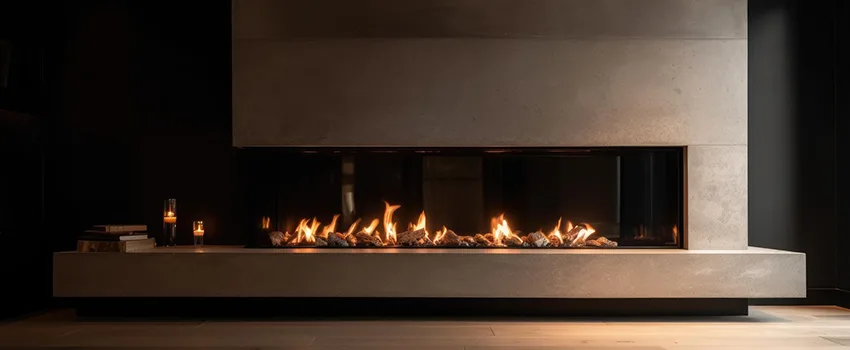 Gas Fireplace Ember Bed Design Services in Encinitas, California
