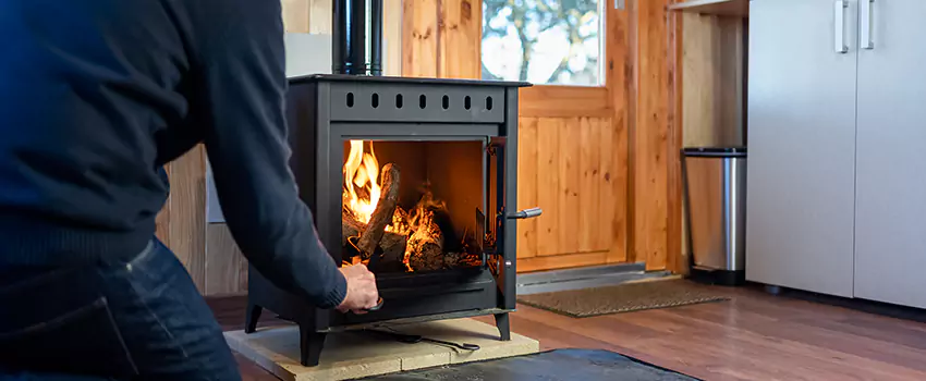Open Hearth Wood Fireplace Installation in Encinitas, CA